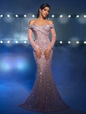 Акція на Сукня осіння жіноча SHEIN GD-00216001 M Світло-рожева від Rozetka