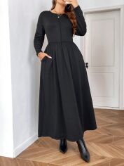 Акция на Сукня осіння жіноча SHEIN GD-00222553 3XL Чорна от Rozetka