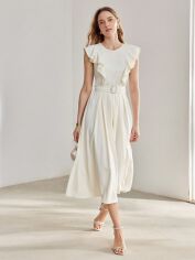 Акція на Сукня жіноча SHEIN GD-00198308 M Кремова від Rozetka