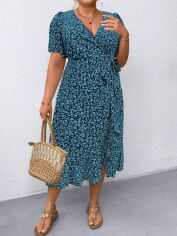 Акція на Сукня жіноча SHEIN GD-00224018 0XL Синя від Rozetka
