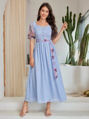 Акция на Сукня жіноча SHEIN GD-00197428 XL Синя от Rozetka