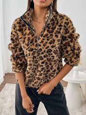 Акція на Толстовка жіноча SHEIN GD-00199309 L Коричнева від Rozetka