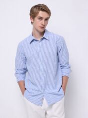 Акція на Сорочка бавовняна чоловіча Colin's CL1074488BSD L Blue Striped від Rozetka