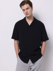 Акція на Сорочка бавовняна літня оверсайз чоловіча Colin's CL1073343BLK XL Black від Rozetka
