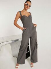 Акція на Комбінезон жіночий SHEIN GD-00214094 S Темно-сірий від Rozetka