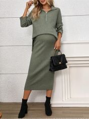 Акція на Костюм для вагітних SHEIN GD-00214156 L Сірий від Rozetka