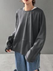 Акція на Светр жіночий SHEIN GD-00227701 L Сірий від Rozetka