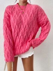 Акція на Светр жіночий SHEIN GD-00197490 L Фуксія від Rozetka
