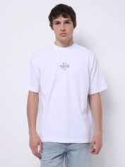 Акція на Футболка бавовняна довга чоловіча Colin's CL1075866OFW 2XL Off White з принтом від Rozetka