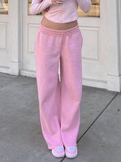 Акция на Спортивні штани жіночі SHEIN GD-00197862 XS Рожеві от Rozetka
