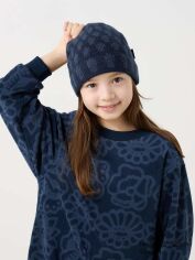 Акція на Дитяча зимова шапка-біні для дівчинки Uniqlo 92284814 54 см Синя від Rozetka