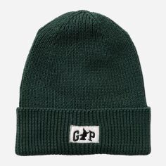 Акція на Дитяча демісезонна в'язана шапка-біні для хлопчика GAP 839860525 53-56 Зелена від Rozetka