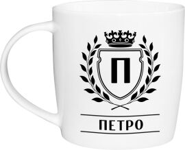 Акція на Фарфорова чашка Kvarta Петро 360 мл в подарунковій коробці (2526) від Rozetka