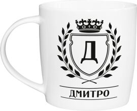 Акція на Фарфорова чашка Kvarta Дмитро 360 мл в подарунковій коробці (2507) від Rozetka