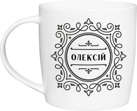 Акція на Фарфорова чашка Kvarta Олексій 360 мл в подарунковій коробці (2524) від Rozetka