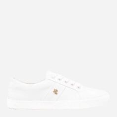 Акція на Жіночі кеди низькі Lauren Ralph Lauren LRL802804598001 38 Білі від Rozetka