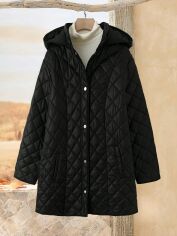 Акція на Пальто жіноче SHEIN GD-00198914 5XL Чорне від Rozetka