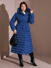 Акція на Куртка демісезонна жіноча SHEIN GD-00198116 1XL Темно-синя від Rozetka