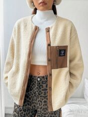 Акція на Куртка жіноча демісезонна SHEIN GD-00198275 S Кремова від Rozetka