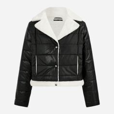 Акція на Куртка жіноча демісезонна SHEIN GD-00196320 S Чорна від Rozetka