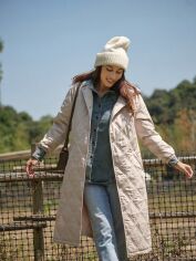 Акція на Пальто жіноче SHEIN GD-00209829 L Хакі від Rozetka