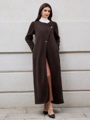 Акція на Жіноче пальто SHEIN GD-00196653 M Коричневе від Rozetka