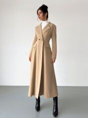 Акція на Жіноче пальто SHEIN GD-00198436 L Хакі від Rozetka
