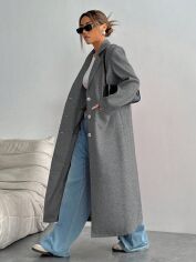 Акція на Пальто жіноче SHEIN GD-00198515 XS Сіре від Rozetka