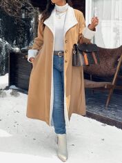 Акція на Пальто жіноче SHEIN GD-00200680 4XL Хакі від Rozetka