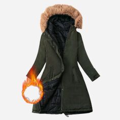 Акція на Пальто жіноче SHEIN GD-00196688 3XL Зелене від Rozetka