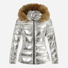 Акція на Куртка зимова жіноча SHEIN GD-00197857 S Срібляста від Rozetka