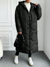 Акція на Куртка зимова жіноча SHEIN GD-00200904 42 Чорна від Rozetka