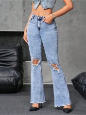 Акція на Джинси жіночі SHEIN GD-00221268 30 Блакитні від Rozetka