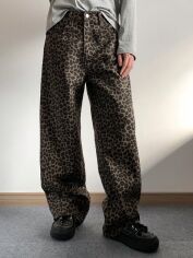 Акция на Джинси Baggy жіночі SHEIN GD-00209699 M Коричневі от Rozetka