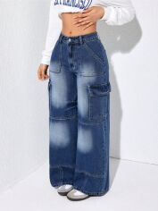 Акция на Джинси жіночі SHEIN GD-00222319 26 Сині от Rozetka