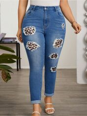 Акция на Джинси жіночі SHEIN GD-00219790 4XL Сині от Rozetka