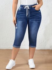 Акция на Джинси жіночі SHEIN GD-00220581 4XL Сині от Rozetka
