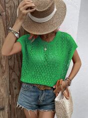 Акция на Топ жіночий SHEIN GD-00219114 L Зелений от Rozetka