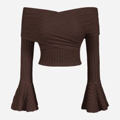 Акция на Топ жіночий SHEIN GD-00215466 1XL Коричневий от Rozetka