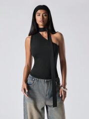Акция на Топ жіночий SHEIN GD-00219347 XS Чорний от Rozetka