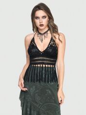 Акція на Топ жіночий SHEIN GD-00193648 L Чорний від Rozetka