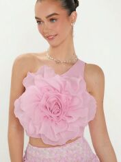 Акция на Топ жіночий SHEIN GD-00209871 XS Рожевий от Rozetka
