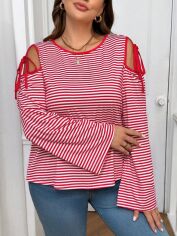 Акція на Жіночий лонгслів SHEIN GD-00215404 2XL Різнокольоровий від Rozetka