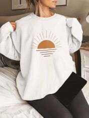 Акція на Жіночий лонгслів SHEIN GD-00224117 L Білий від Rozetka