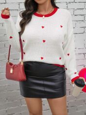 Акція на Джемпер жіночий SHEIN GD-00193446 4XL Білий від Rozetka