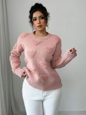 Акція на Джемпер жіночий SHEIN GD-00197177 S Світло-рожевий від Rozetka