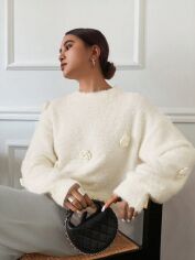 Акция на Джемпер жіночий SHEIN GD-00214618 M Бежевий от Rozetka