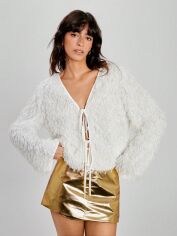 Акция на Жіночий кардиган SHEIN GD-00197909 M Білий от Rozetka