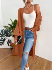 Акция на Кардиган жіночий SHEIN GD-00212826 S Помаранчевий от Rozetka