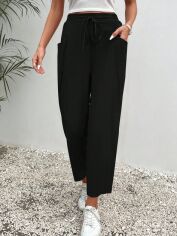Акція на Штани жіночі SHEIN GD-00197144 S Чорні від Rozetka